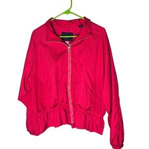 Scotch & Soda Red Peplum Zip Up Jacket New Without Tags - Red - XL